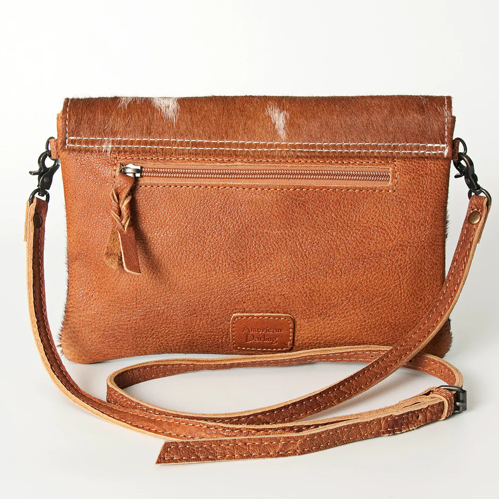 American Darling Tan/White Snap Clutch - Stylish Women's Wallet for Evening Parties, Weddings & Date Nights | RFID Blocking & Compact Design