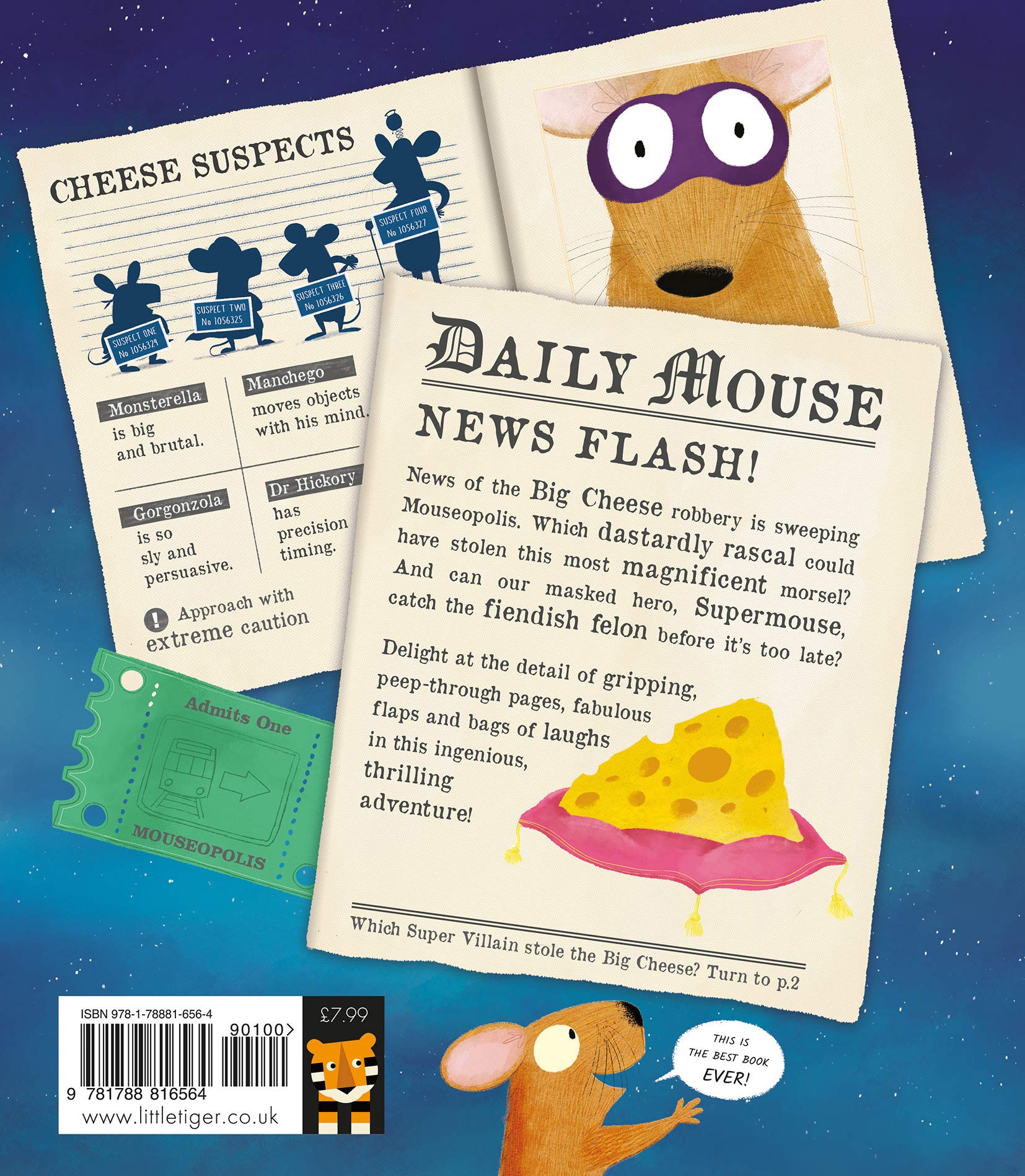 Supermouse and the Big Cheese Robbery - Kids Adventure Book for Early Readers | Bedtime Story & Classroom Reading