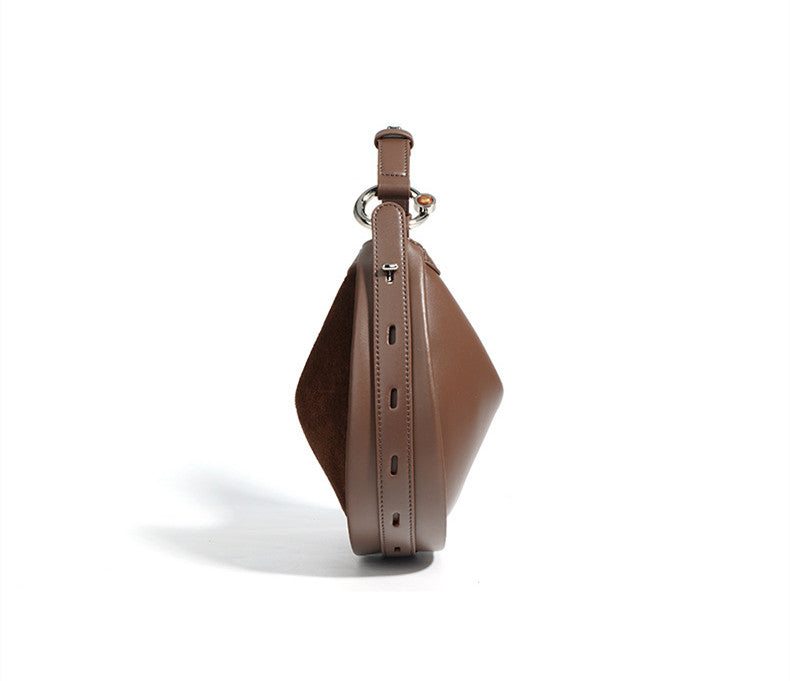 Stylish Leather Half Moon Crossbody Bag for Women - Trendy Boho Shoulder Purse - Perfect for Date Nights, Travel & Everyday Use