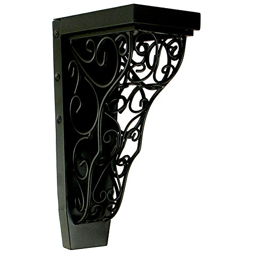 Tuscany Vinea Black Iron Decorative Metal Corbel Bracket - Rustic Wall Shelf Support for Kitchen, Bookshelf, and Home Décor | Perfect for Farmhouse, Vintage, and Industrial Style Interiors