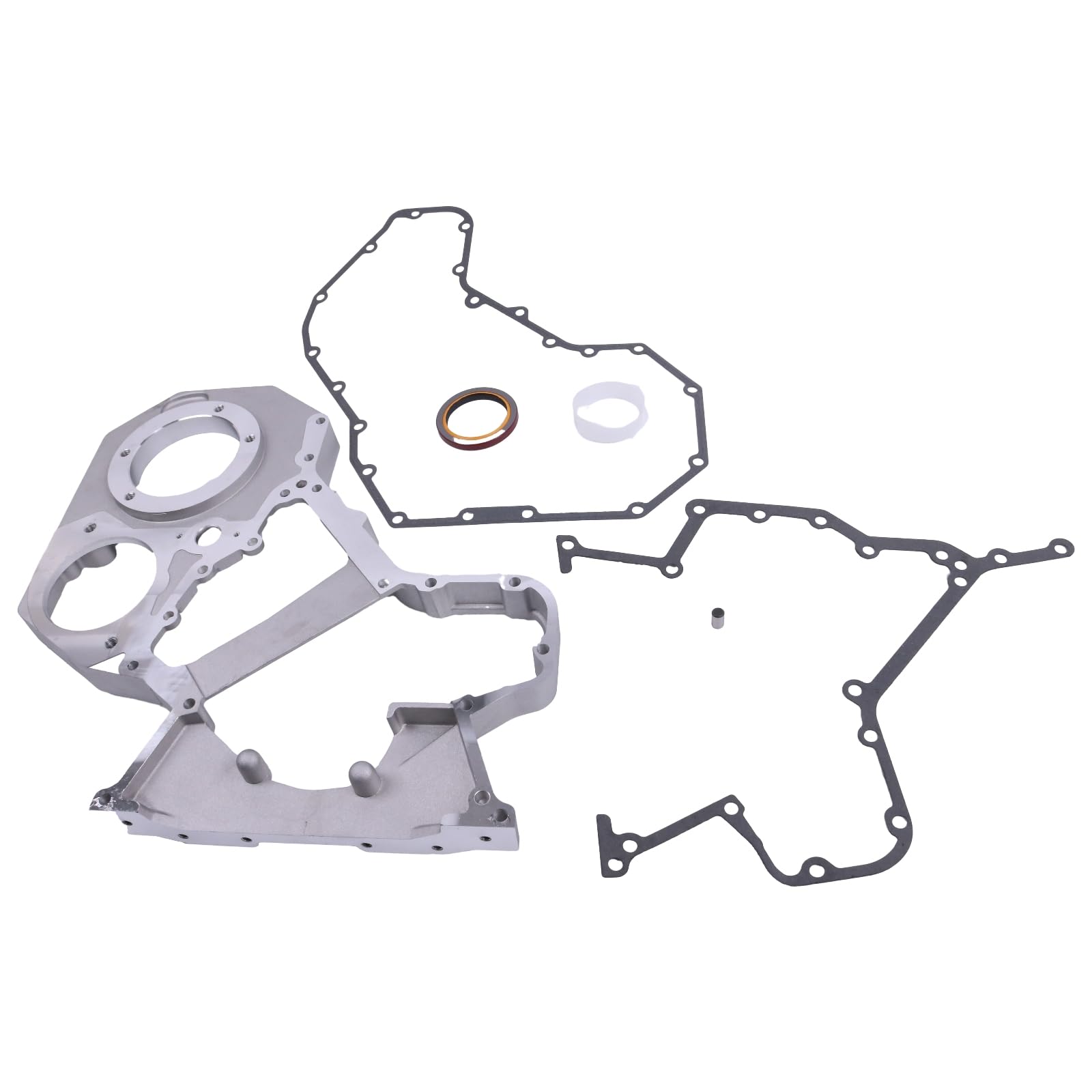 Dodge 5.9L Cummins Front Timing Gear Housing Cover Gasket Kit with Oil Seal & Pin - Compatible with Part Numbers 3941911 3923898 3917801 3920519 - Perfect for Engine Repair & Maintenance