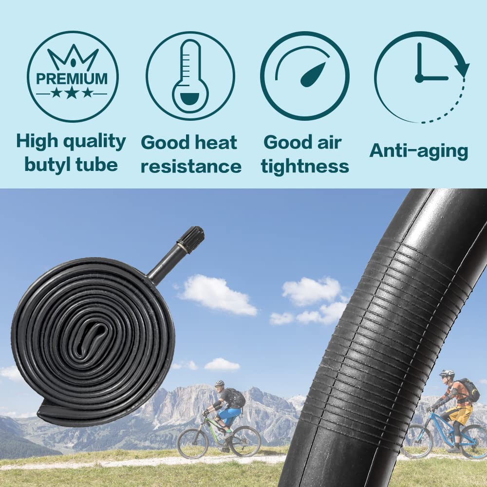24 x 2.125 Inch Folding Bicycle Tire - Replacement Bike Tires for Beach Cruiser, Mountain & Commuter Bikes | Durable, Puncture-Resistant for Smooth Rides on Sand, Pavement & Trails