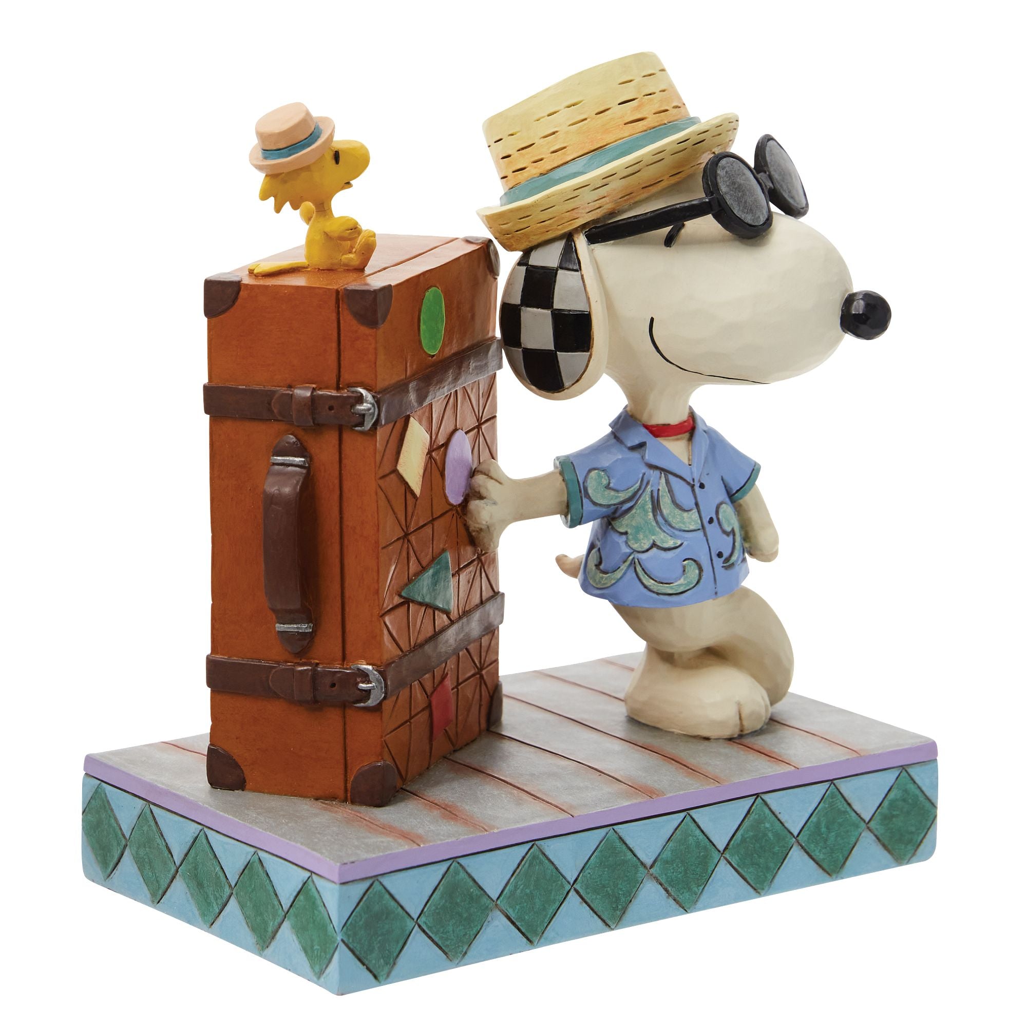Snoopy & Woodstock Vacation Plush Toy - Cute Peanuts Characters Stuffed Animal for Kids & Collectors - Perfect for Gifts, Bedroom Decor, and Travel Companions