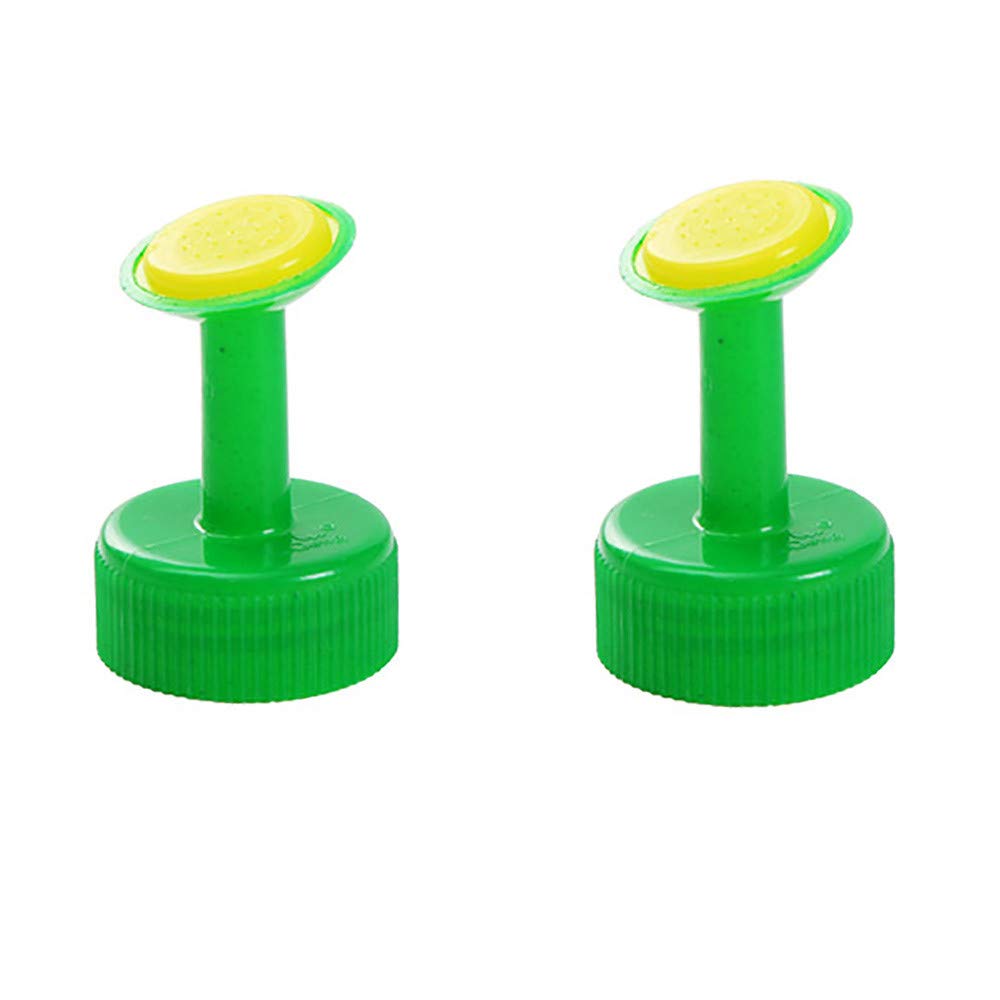 QQtangYA 2PC Green Bottle Top Watering Sprinkler - Drip Irrigation System for Garden Plants, Seedlings & Potted Flowers - Perfect for Indoor/Outdoor Gardening & Greenhouse Use