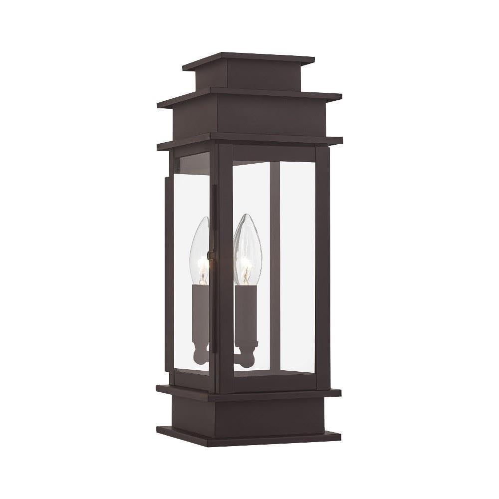 Livex Lighting Princeton Outdoor Wall Lantern - Bronze Finish, 14