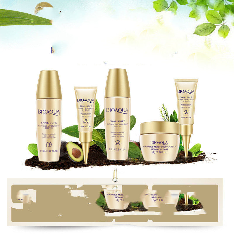 Snail Mucin Skincare Set - Travel Size Sample Kit for Hydration & Anti-Aging | Perfect for On-the-Go Beauty Routine & Travel Essentials