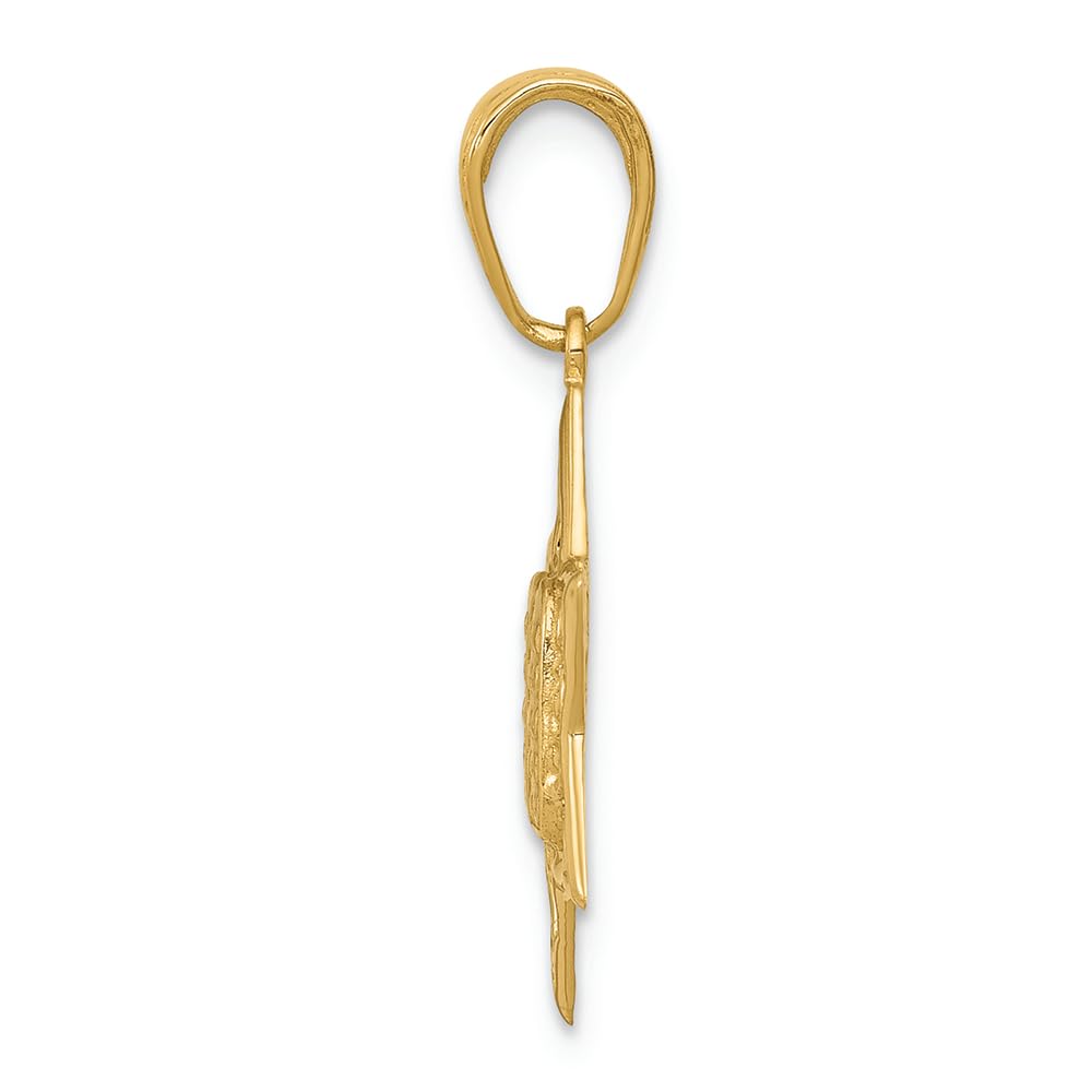 14K Yellow Gold Star of David Charm with Tablets - Elegant Jewish Jewelry for Men & Women - Perfect for Hanukkah Gifts, Bar Mitzvahs & Religious Occasions