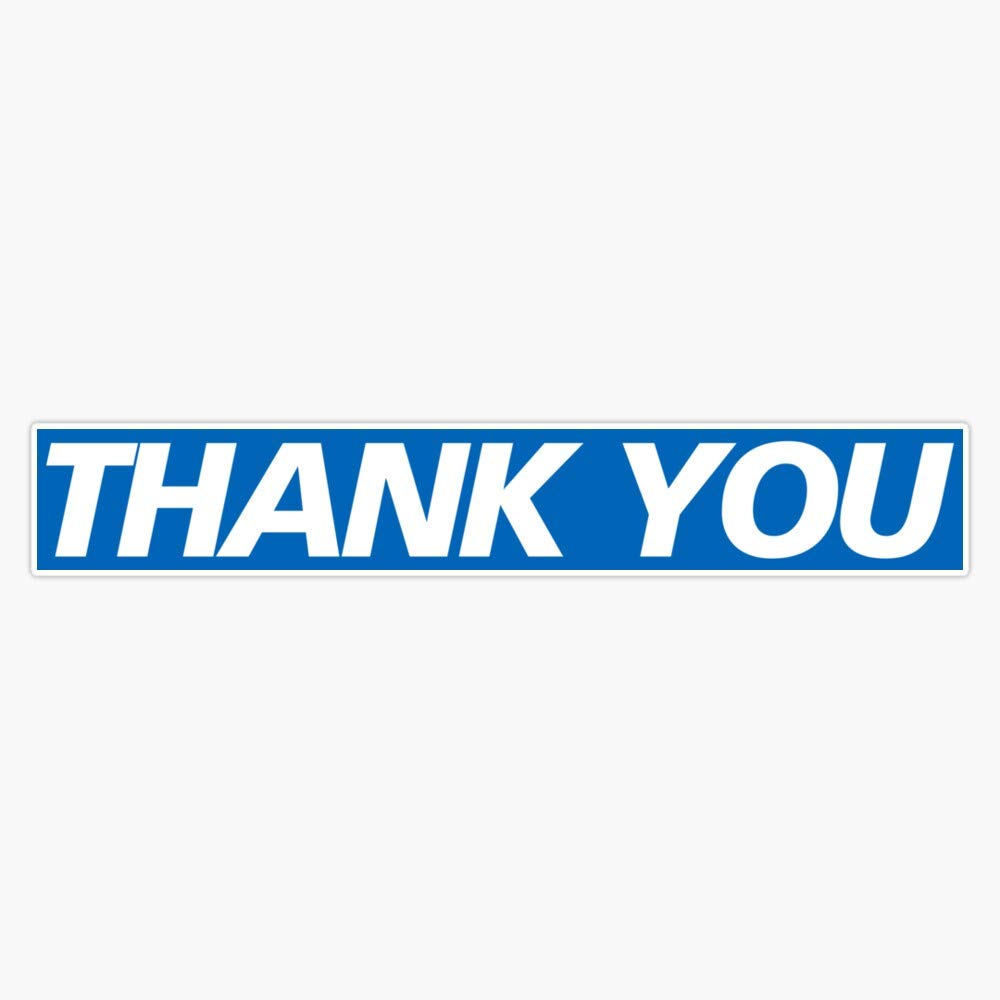 Thank You NHS & Key Workers Vinyl Bumper Sticker Decal - 5 Inch Waterproof Car Decal for Windows, Laptops, Notebooks | Show Appreciation for Healthcare Heroes