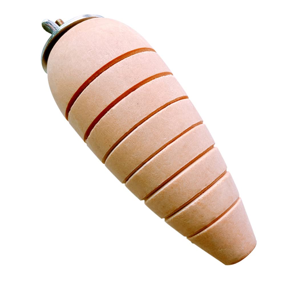 Balacoo Natural Wooden Chewing Toy for Small Pets - Carrot-Shaped Bite Stick for Rabbits, Chinchillas, Hamsters & Parrots | Safe Teething Aid & Cage Accessory for Birds & Rodents
