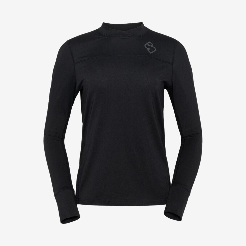 Hunter Women's Long Sleeve MTB Jersey - Black | Breathable & Comfortable Cycling Shirt for Mountain Biking & Outdoor Adventures