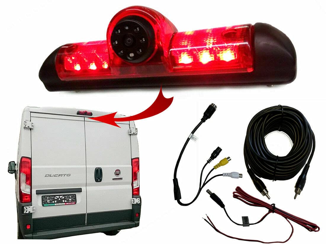 Dolphin Automotive Rear Brake Light Reversing Camera for Citroen Relay Van 2006-Present | HD Backup Camera for Safer Parking & Night Driving