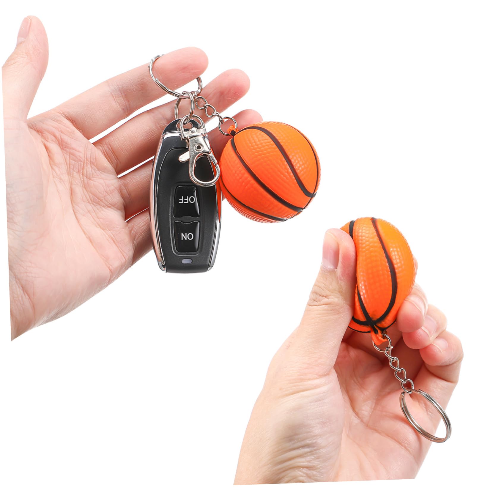 GOOHOCHY 30 Pack Mini Basketball & Soccer Ball Keychains - Sports Themed Keyrings for Fans - Orange Souvenir Gift for Athletes & Coaches - Perfect for Team Events, Fan Giveaways & Sports Enthusiasts
