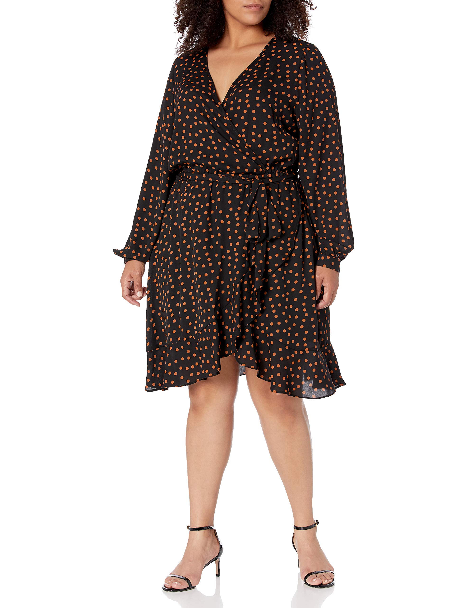 Women's Floral Wrap Dress with Ruffle Hem & Tie Belt - Summer Casual Sundress for Beach, Party & Date Night