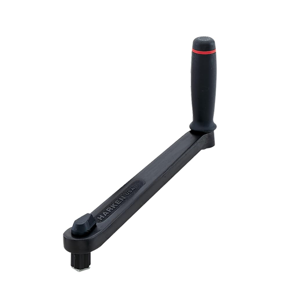 Harken 10-Inch Aluminum Ball Bearing Winch Handle with Lock-In Mechanism - Perfect for Sailing, Boating, and Marine Applications