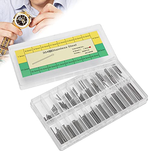 1mm Stainless Steel Watch Bracelet Split Pins - 304 Grade Repair Pins for Watch Band Replacement (Ideal for DIY Watch Repair & Maintenance)