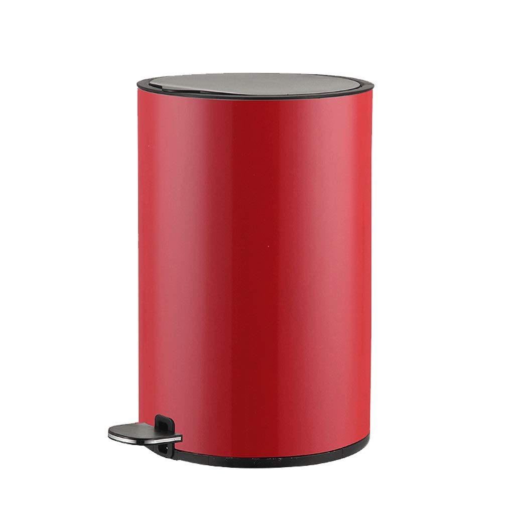FABAX Stainless Steel Step Trash Can with Lid & Secure Slide Lock - 13 Gallon Slim Kitchen Garbage Bin for Waste Disposal - Perfect for Home, Office, and Restaurant Use