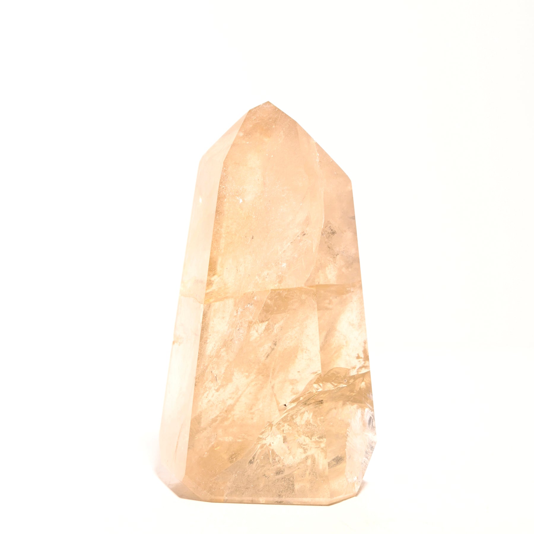 Natural Citrine Crystal Tower - Healing Stone for Home Decor, Meditation & Energy Cleansing | Perfect for Office Desk, Yoga Space & Spiritual Gifts