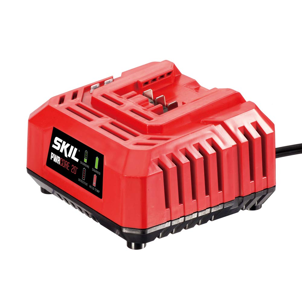 SKIL 20V Standard Battery Charger SC535801 - Fast Charging for Cordless Power Tools - Perfect for Drills, Saws & Home DIY Projects