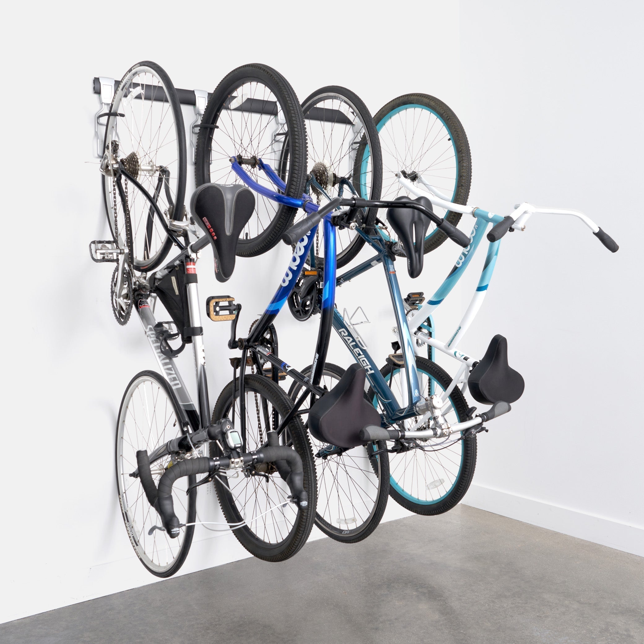 5-Pack Heavy Duty Bike Hooks for Garage Storage | Wall Mounted Bicycle Organizer Rack System | Perfect for Garage, Shed & Home Organization
