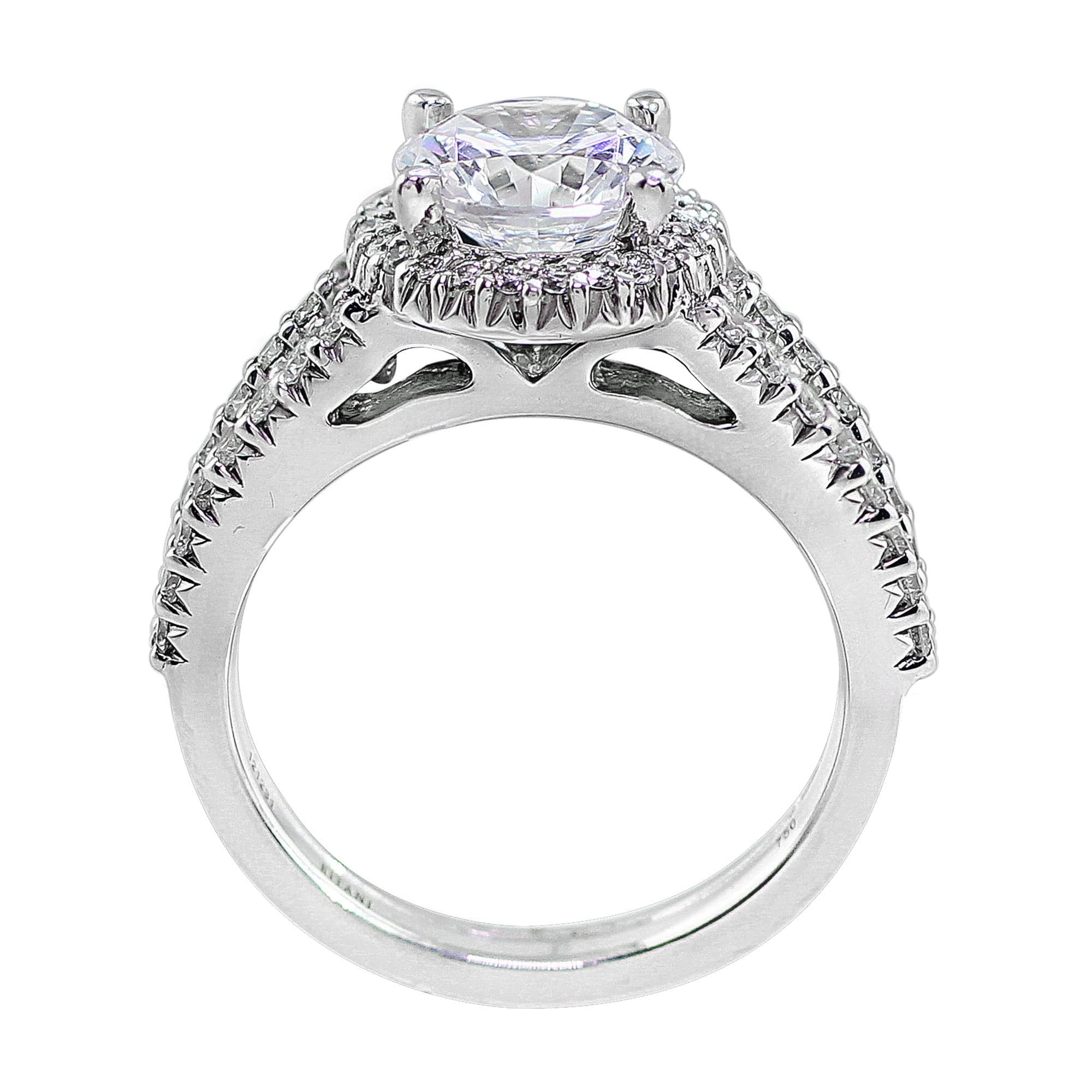 18K White Gold Bella Vita Diamond Ring for Women - Elegant Wedding, Engagement & Anniversary Jewelry Gift - Perfect for Proposals, Bridal & Special Occasions