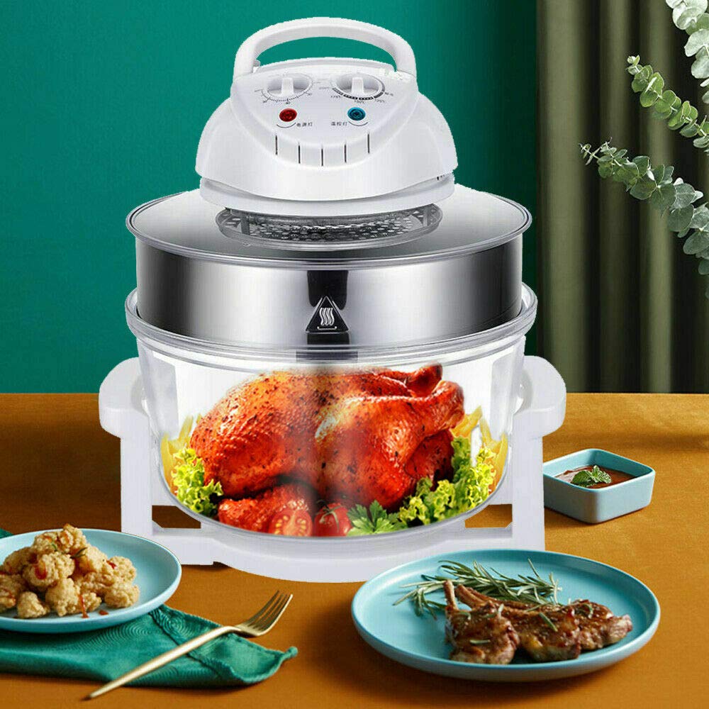 Upthehill 17L 4-in-1 Multifunction Air Fryer Oven - Infrared Turbo Convection Cooker with Oil-Free Technology & Included Recipe Book | Perfect for Healthy Frying, Baking, Roasting & Grilling at Home