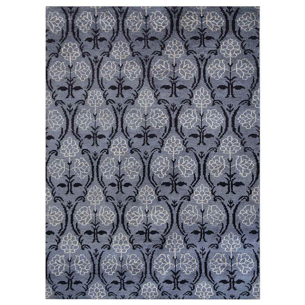 Hand Knotted Gladiolus Floral Area Rug - Soft & Durable for Living Room, Bedroom, or Nursery Decor
