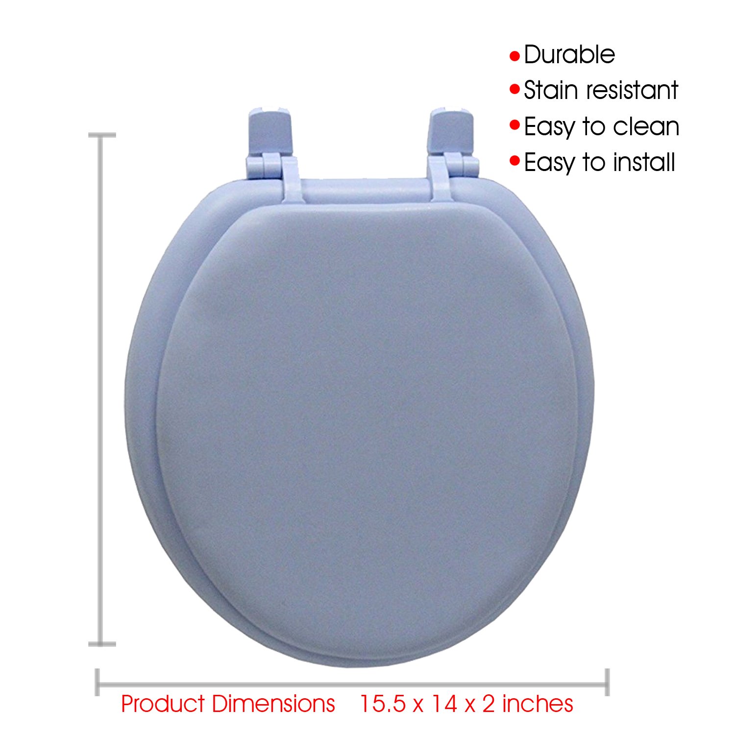 Premium Soft Close Toilet Seat - Durable Solid Wood Core, Quiet Slow-Close Hinge - Perfect for Bathroom Upgrade & Home Renovation