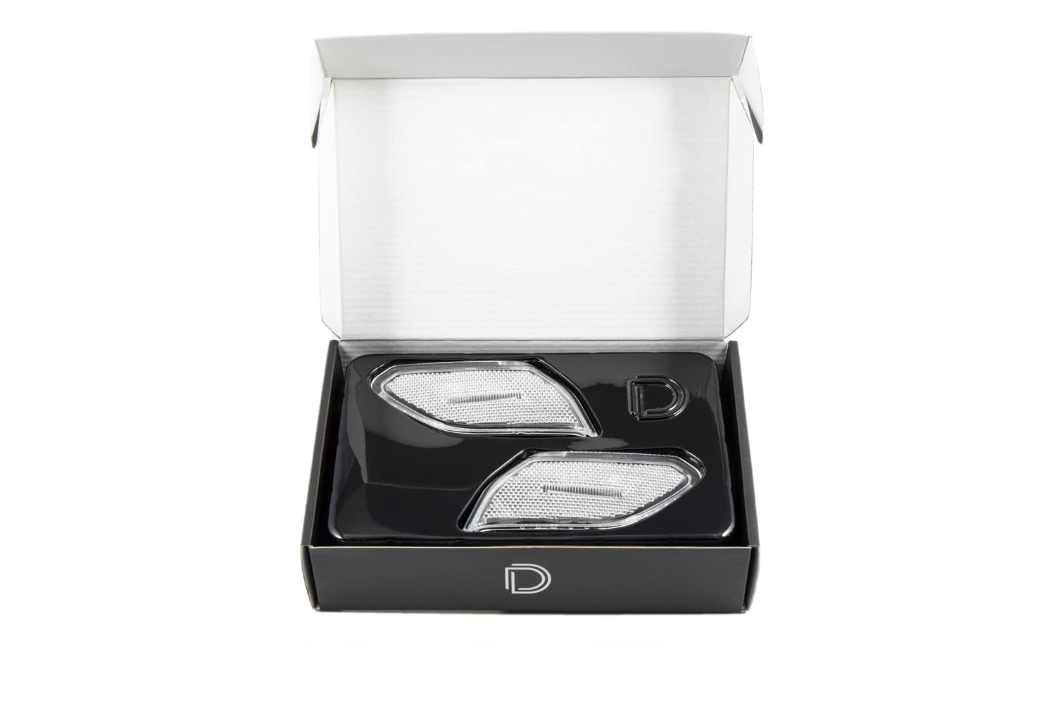Diode Dynamics LED Sidemarkers for Jeep JL Wrangler (2018-2023) - Clear Lens, Plug & Play Installation - Enhance Visibility & Style for Off-Roading & Night Driving