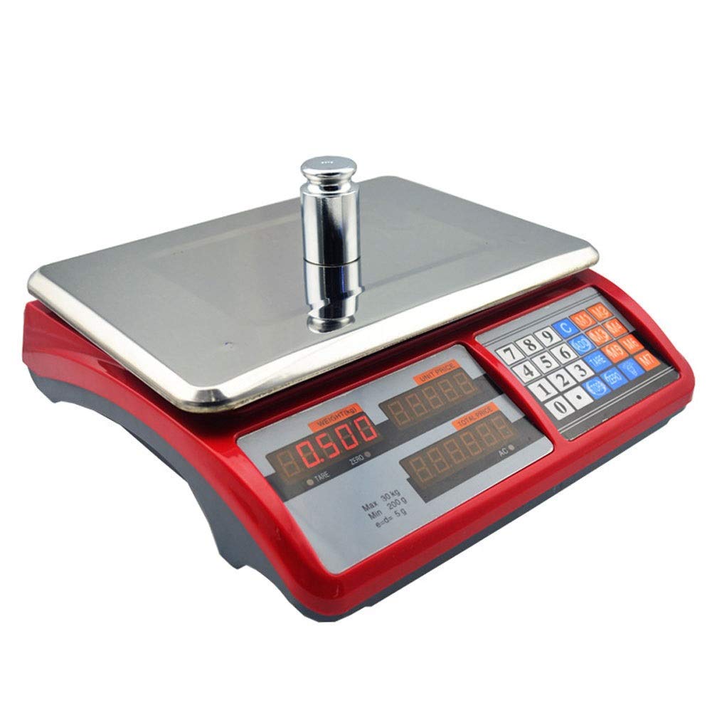 30kg/200g Digital Electronic Kitchen Scale - High Precision LCD Backlit Display with Tare Function, Waterproof & Easy to Clean - Perfect for Baking, Cooking, Jewelry Weighing and Postal Shipping