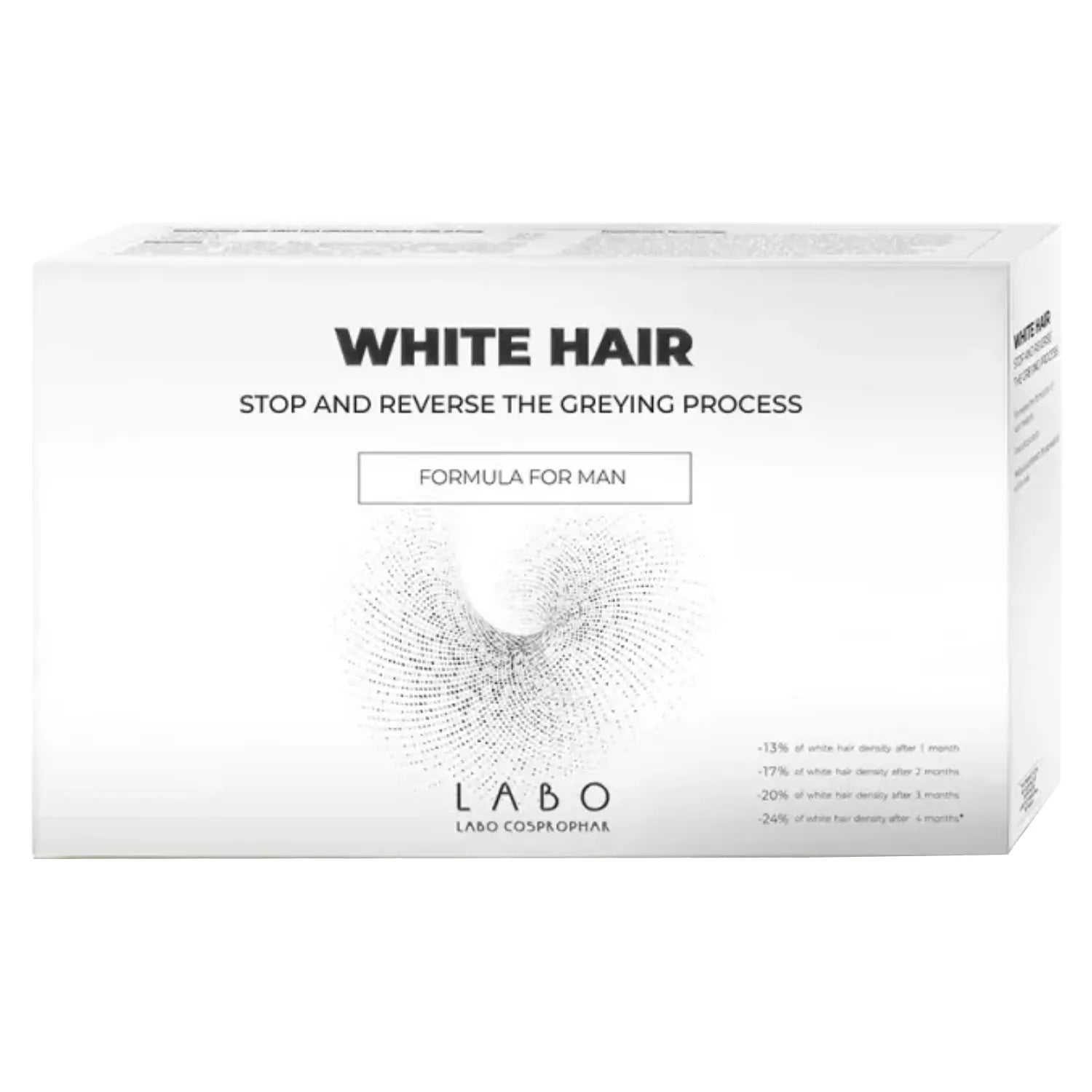 LABO WHITE HAIR Treatment for Men - Anti-Gray Hair Growth Serum (20 Vials x 3.5ml) | Buy 2 Get 1 Free | Hair Regrowth Solution for Premature Graying & Thinning Hair | Perfect for Daily Hair Care Routine & Styling
