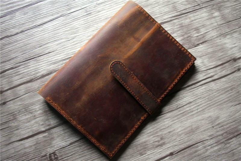 Premium Genuine Leather Microsoft Surface Laptop Bag Case - Slim Protective Sleeve for Surface Laptop 3/4/5 - Perfect for Business, Travel & College (Black)
