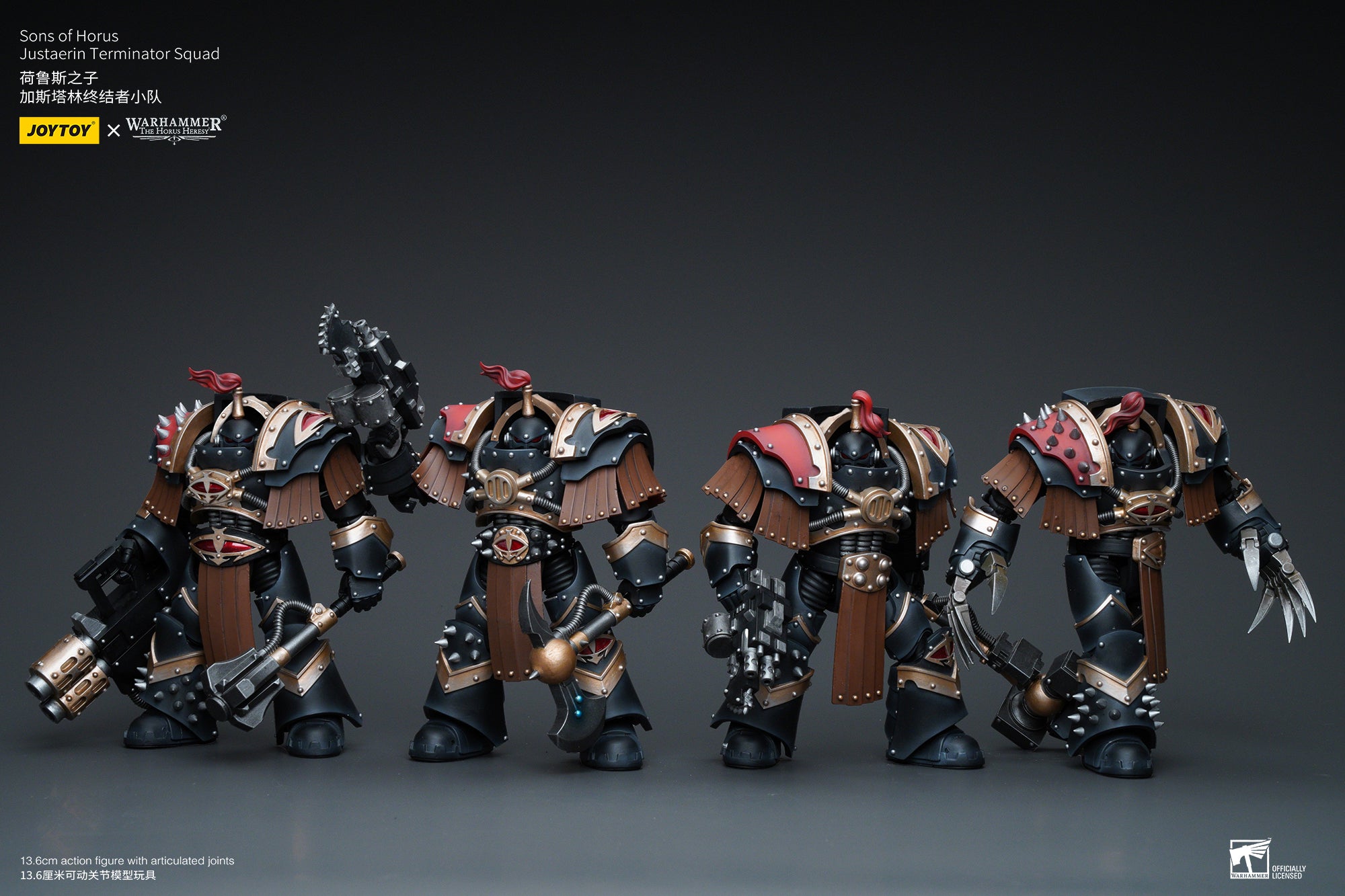 1/18 JOYTOY Warhammer The Horus Heresy Sons of Horus Justaerin Terminator Squad Action Figure - Collectible Miniature for Warhammer 40K Fans, Tabletop Gaming & Display