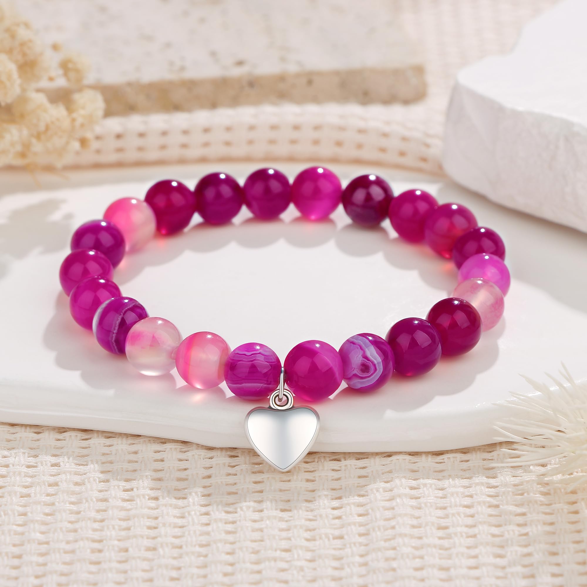 JoycuFF Natural Stone Bracelet - Elegant Birthday Gifts for Women & Girls (Ages 13-80) | Handmade Jewelry for Birthdays, Anniversaries & Special Occasions | Perfect for Daily Wear, Parties & Gift Giving