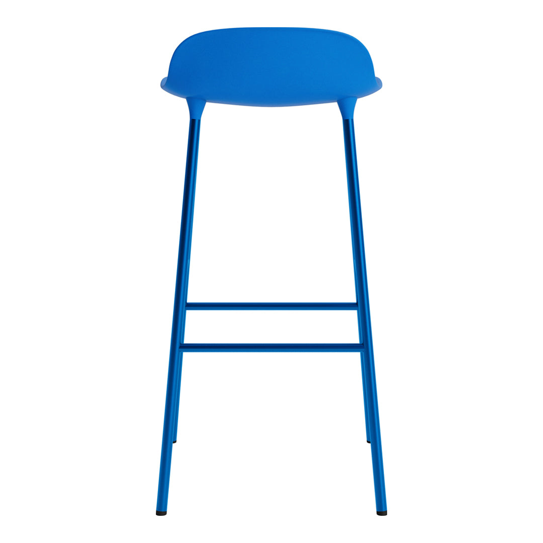 Modern Metal Bar Stools with Form Design - Adjustable Height Counter Stools for Kitchen, Dining & Home Bar - Industrial Style Seating for Restaurants & Cafes