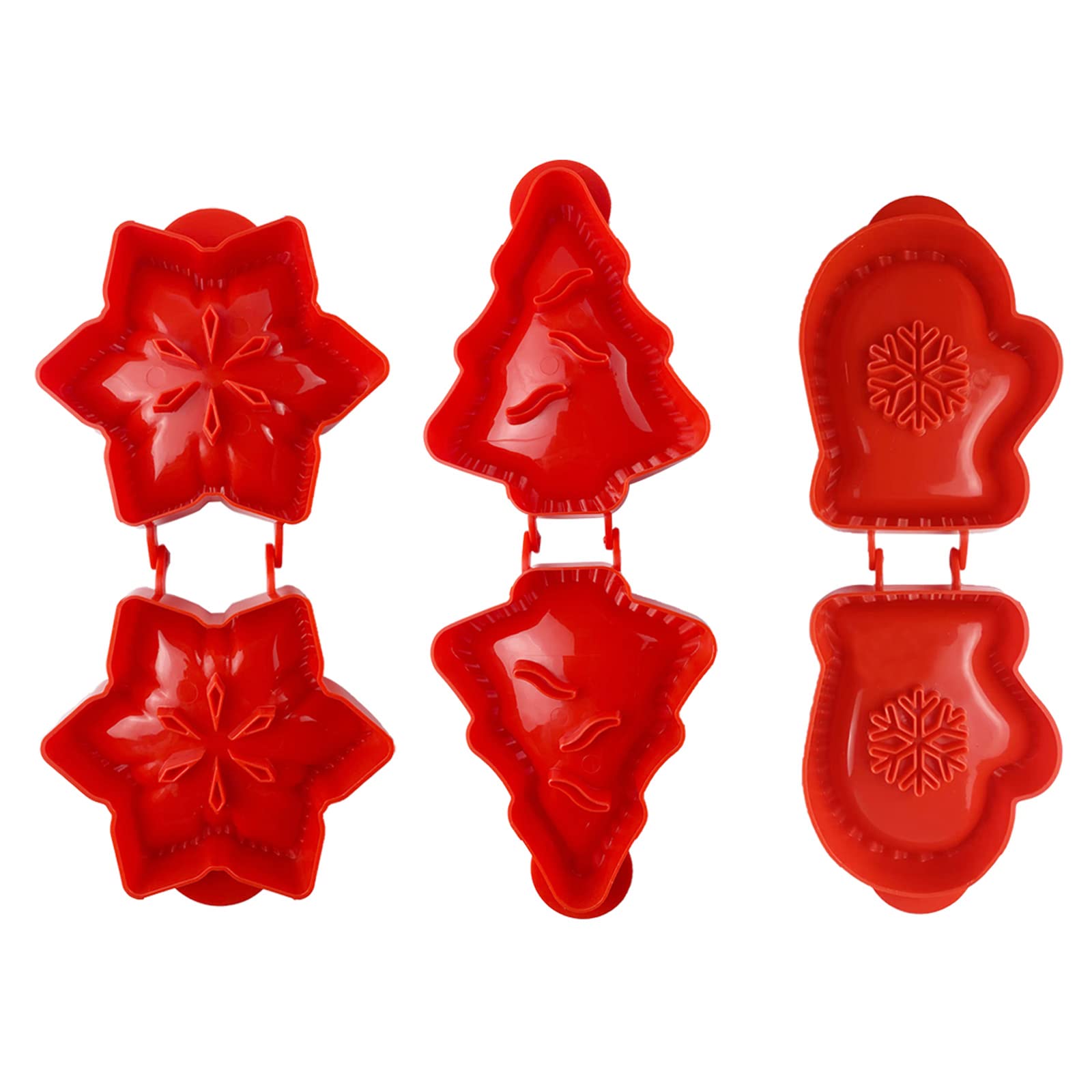 3-Piece Mini Hand Pie Molds Set for Baking - Christmas Pie Press, Dough Presser, Pocket Pie Maker - Perfect for Holiday Parties, Festivals & Family Gatherings