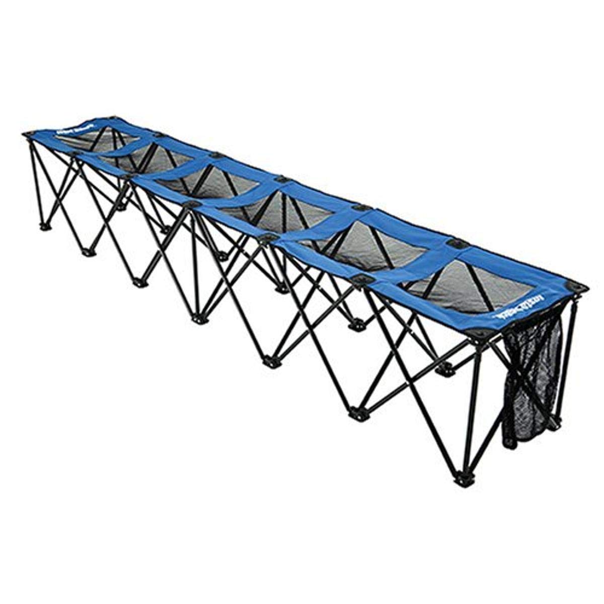Insta-Bench Sport Mesh 6-Seater Outdoor Bench - Lightweight & Durable Patio Furniture for Backyard, Poolside, and Garden Seating