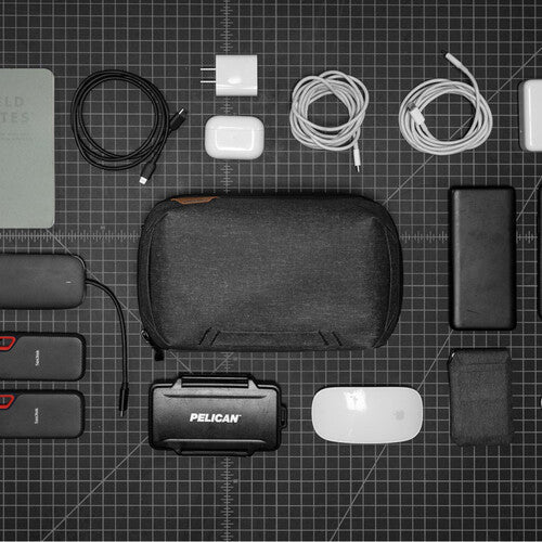 Peak Design Tech Pouch - Waterproof Travel Organizer for Cables & Accessories (2L, Black) - Perfect for Business Trips & Outdoor Adventures