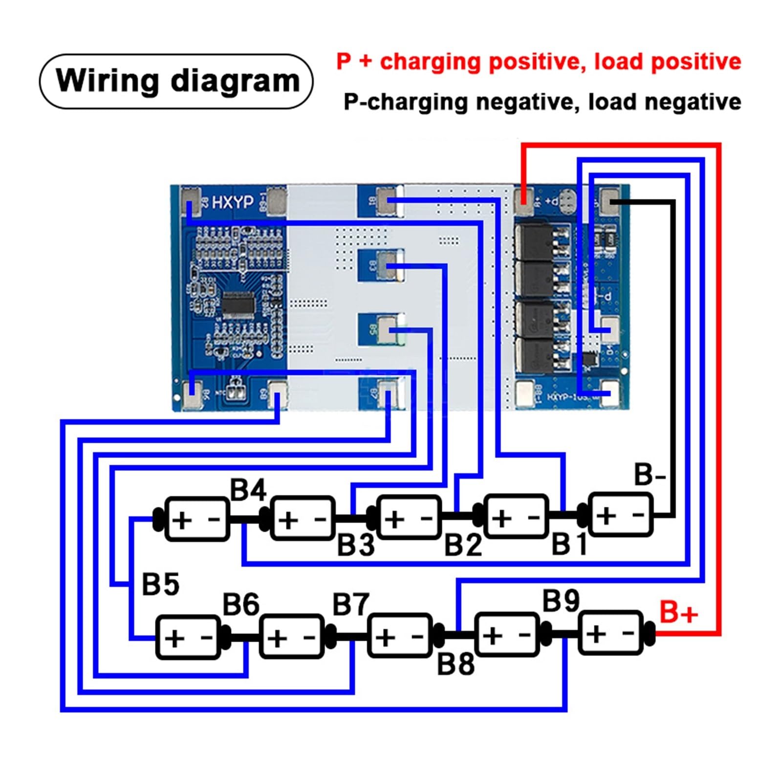 10S BMS 42V 15A Li-ion Battery Equalizer with Temperature Control - Overcharge Protection Board (4.25V) for E-Bike, Scooter & Power Tools Battery Balancing