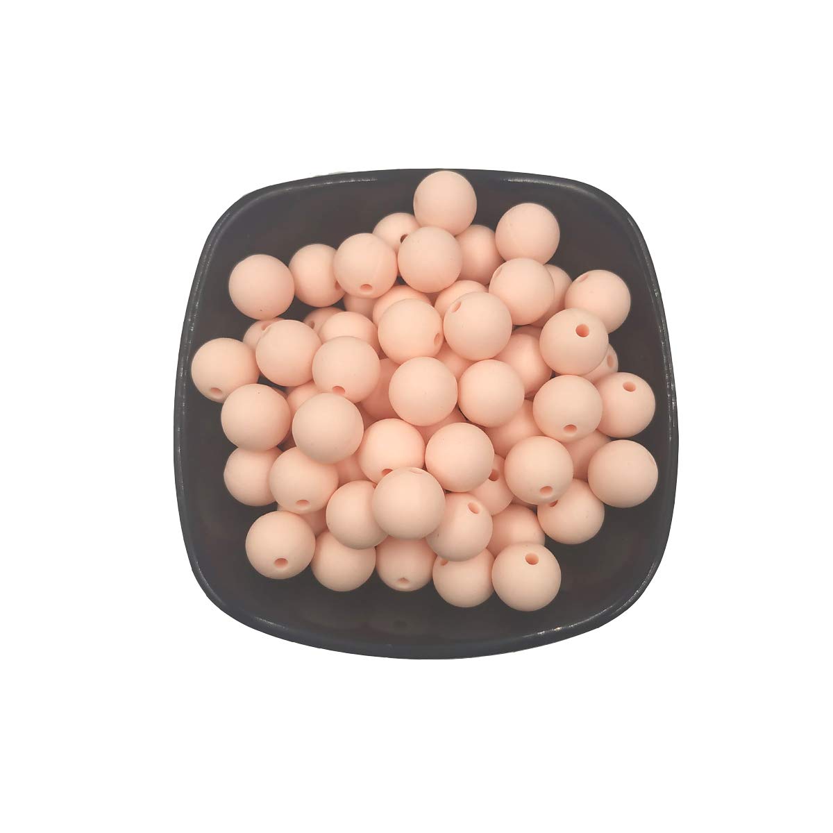 100pcs 15mm Silicone Round Beads Bulk - DIY Jewelry Making Supplies for Necklace, Bracelet, Keychain Accessories - Soft Pearl Beads for Mom Gift & Craft Projects (Light Green) - Perfect for Handmade Jewelry, Party Favors & Kids Crafts