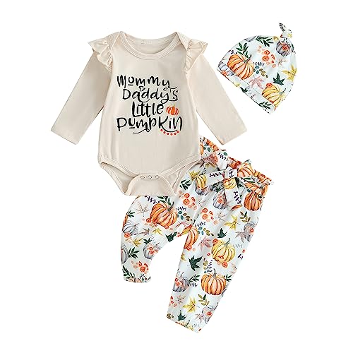 Beige Mommy Daddy's Little Pumpkin