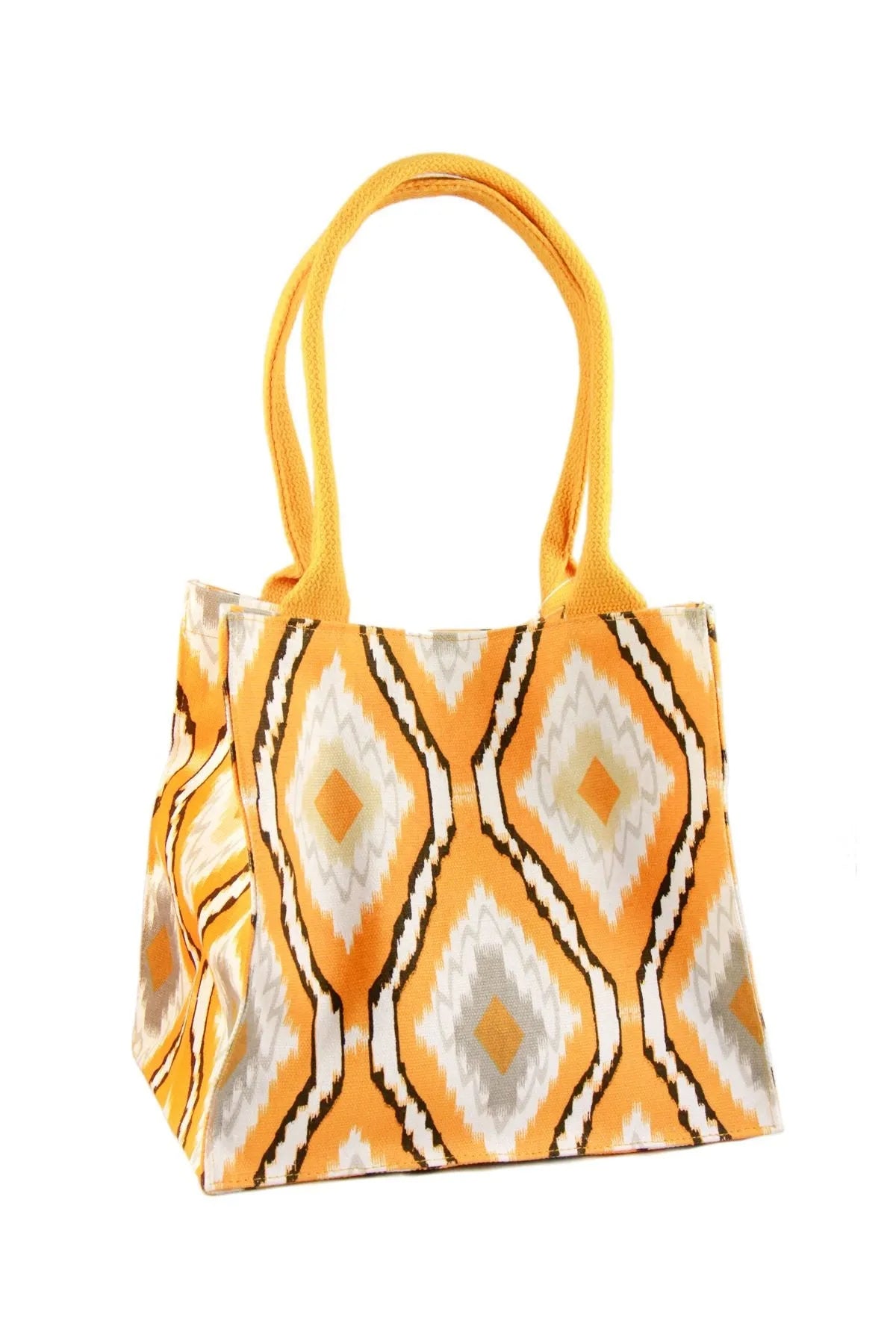 Stylish Ikat Insulated Lunch Bag for Women & Men - Reusable Thermal Tote for Work, School & Picnics - BPA-Free Food Container with Adjustable Shoulder Strap