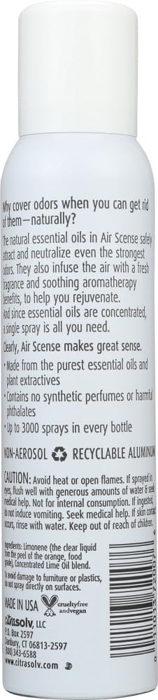 Air Scense Lime Scent Air Freshener - 4 Pack (7 oz Each) - Eliminate Odors in Home, Office, Car & Bathroom - Long Lasting Freshness