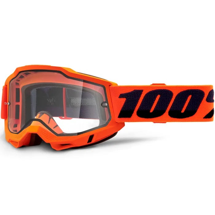 100% Accuri 2 Enduro Motocross Goggles - Dirt Bike ATV MX Racing Glasses with Anti-Fog Lens for Off-Road Motorcycle Riding & Adventure Sports
