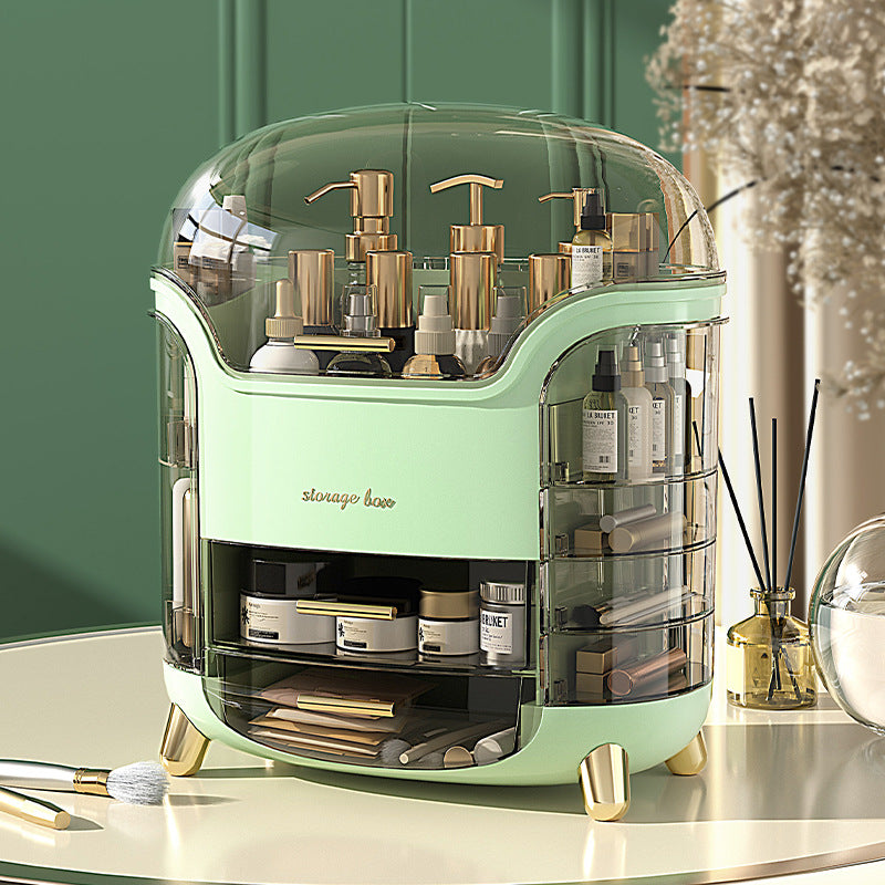 Premium Cosmetic Storage Organizer - Desktop Makeup Case for Skincare, Lipstick & Beauty Essentials | Perfect for Vanity, Travel & Home Decor