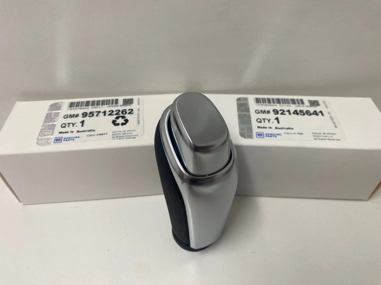 Holden Genuine VY VZ Automatic Shift Handle - Black Plastic & Satin Chrome Finish | Perfect for Car Interior Upgrades & Replacement Parts