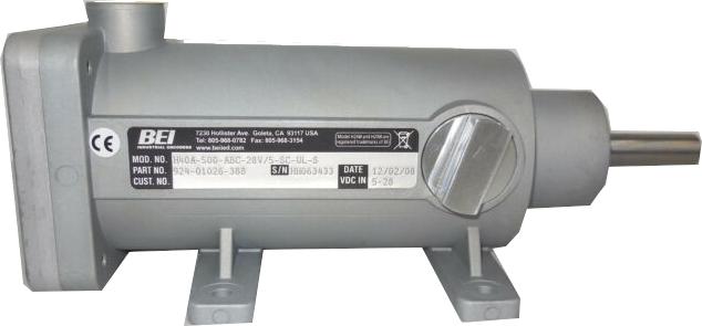 Ultra Heavy Duty Rotary Encoder 10,000 T5 ABZC 28V/V SC - Shock Isolated, Base Mounting Feet, Dual Output with Index, 5-28V In/Out, Side Conduit - Ideal for Industrial Automation, Robotics & CNC Machinery