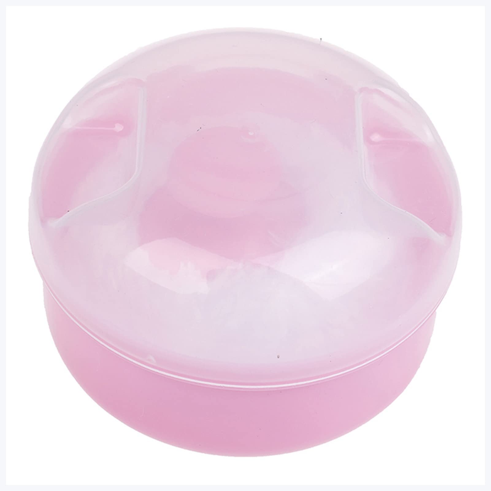 Premium Powder Puff for Makeup & Talcum Powder - Soft Cosmetic Sponge with Travel-Friendly Box (Pink) - Perfect for On-the-Go Touch Ups & Professional Makeup Application