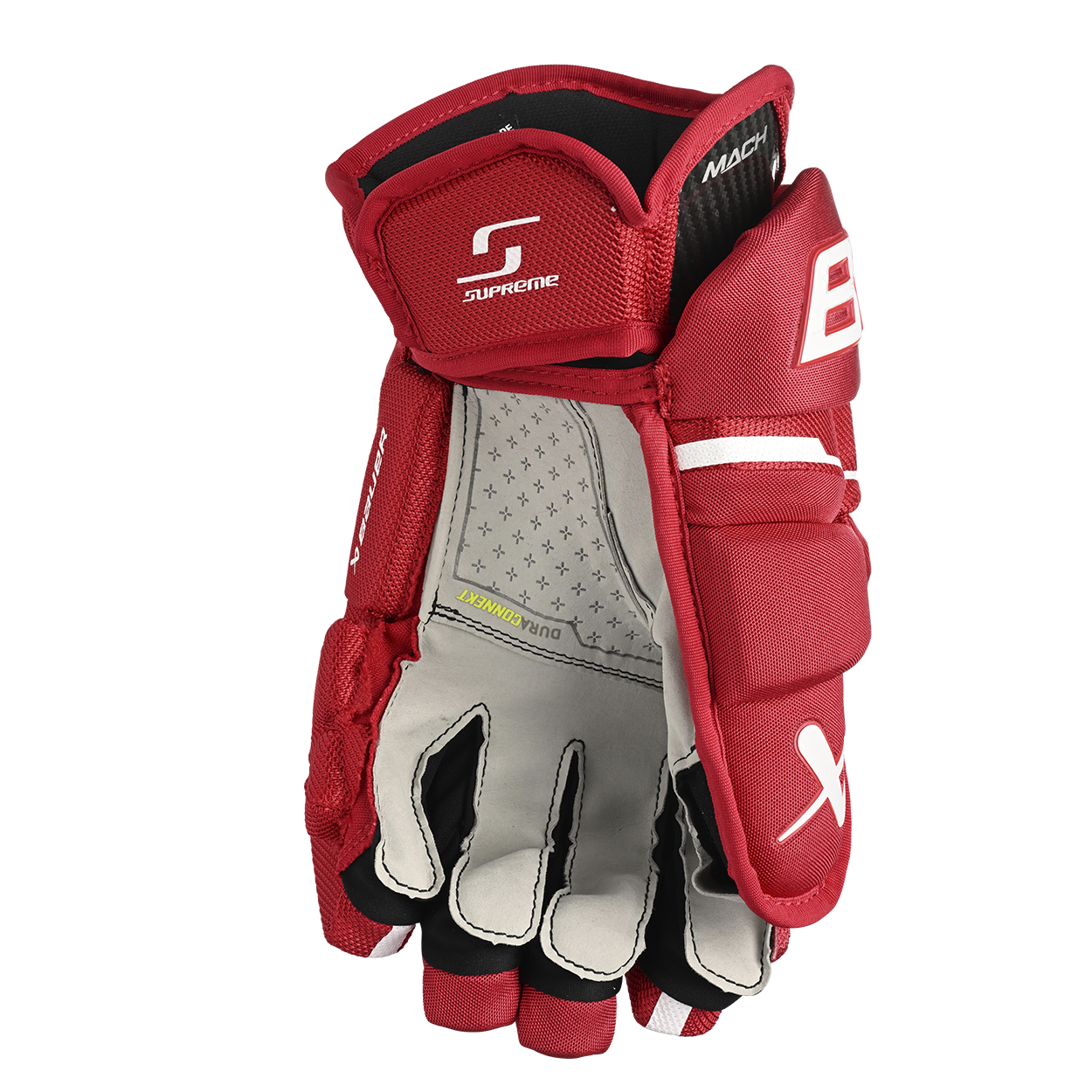 Bauer Supreme Mach Senior Hockey Gloves - High-Performance Ice Hockey Gloves for Men - Perfect for Competitive Play & Training