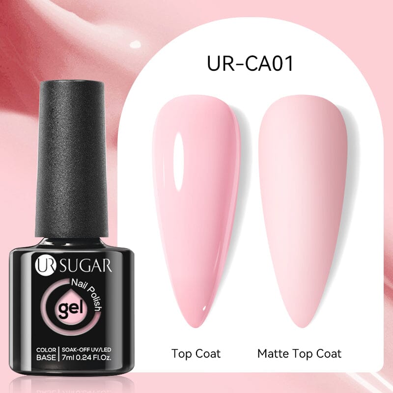 UR CA01 Solid Color Gel Nail Polish - 7ml Long Lasting UV LED Soak Off Manicure Kit for Home & Salon Use