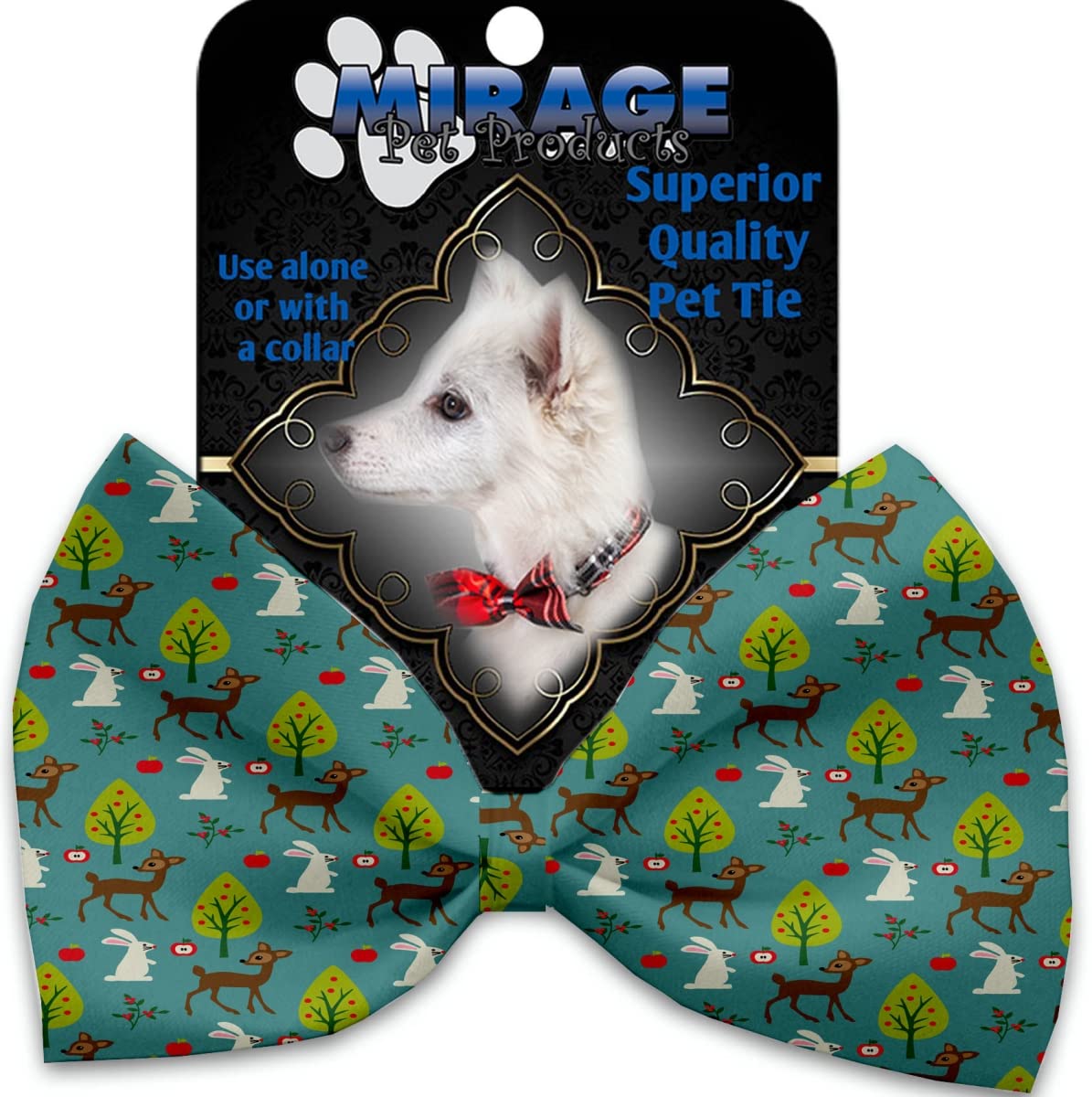 Dearest Deer Pet Bow Tie Collar with Adjustable Velcro - Stylish Dog & Cat Fashion Accessory for Parties, Weddings & Photo Shoots